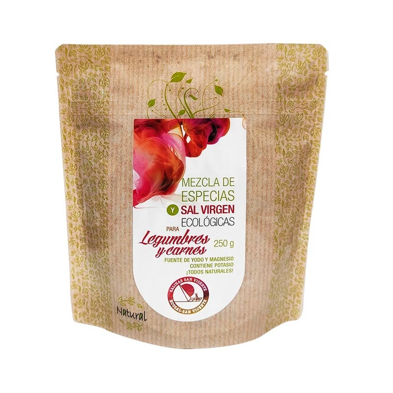 Sal Virgen-Eco-Mezcla Especias Para Legumbres y Carnes 250 Gr.