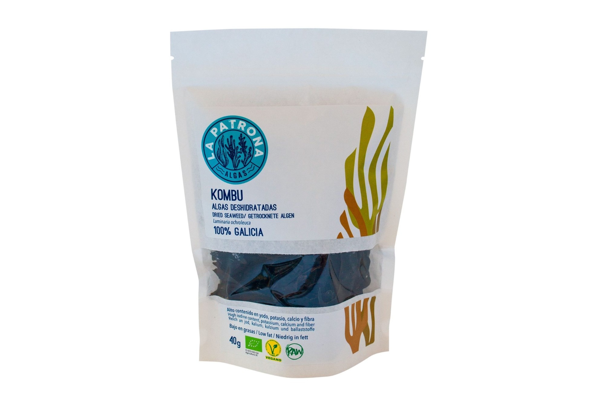 Kombu Alga Deshidratada Eco 40 Gr. 100%galicia