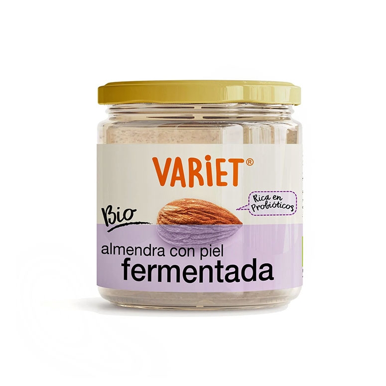 Pure Almendra Fermentada Bio Con Piel 300Gr. Variet Rico En Probióticos