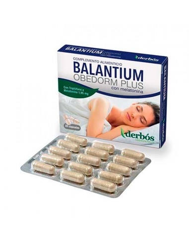 Balantium Obedorm Plus Con Triptofano y Melatonina 30Cap.