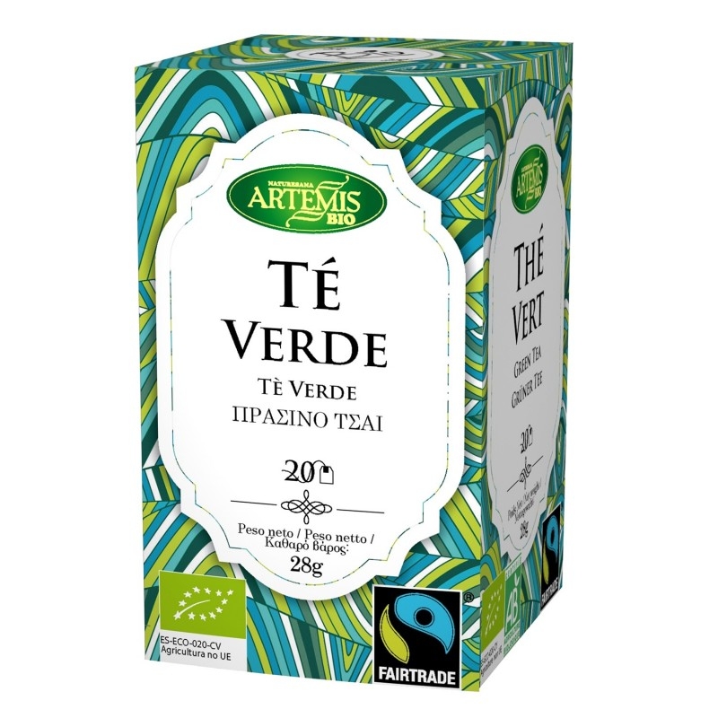 Té Verde Fair Trade Bio 20 Filtros Artemis