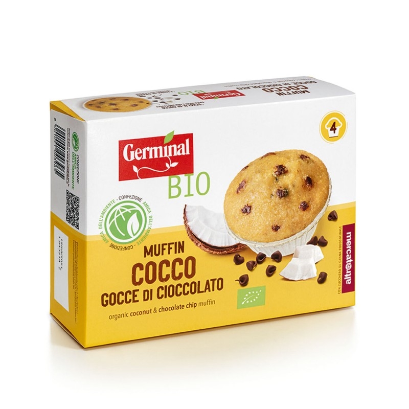 Muffin Con Virutas de Chocolate y Coco Bio 160Gr. Germinal