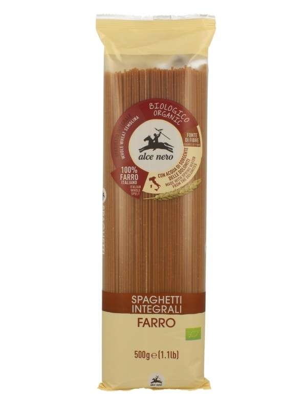 Espaguetis de Espelta Integral Bio 500 Gr. Alce Nero