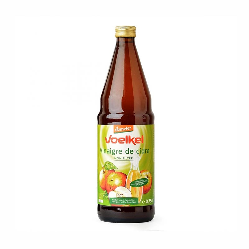 Vinagre de Manzana Sin Filtrar 750Ml. Voelkel