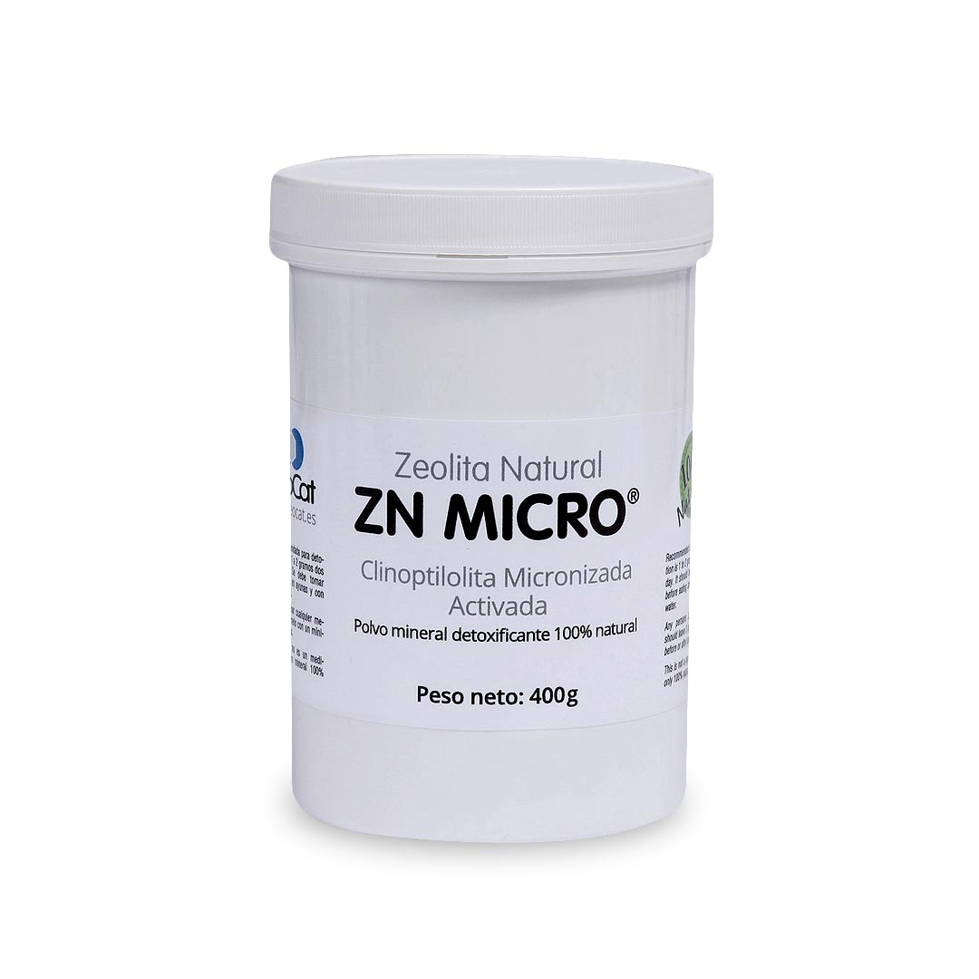 Zeolita Natural Zn Micro En Polvo 400Gr. Zeocat