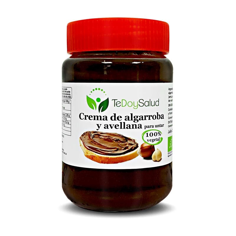 Crema Algarroba Con Avellanas Ecológica 375Gr. Tedoysalud